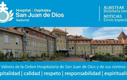 Portada boletín digital de noticias del Hospital San Juan de Dios de Santurtzi