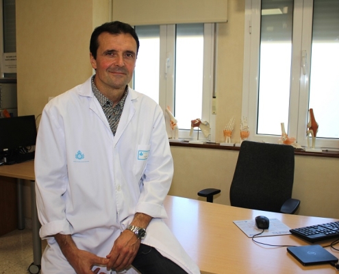 Dr Iban Aransaez, traumatólogo del Hospital San Juan de Dios de Santurtzi