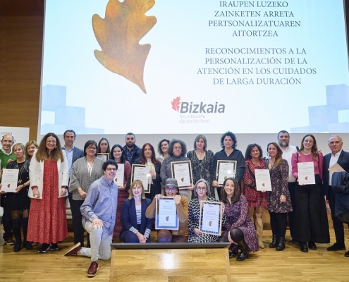 Acción Social premia un proyecto conjunto de la residencia municipal de personas mayores Juan Ellacuría Larrauri de Sestao y el EAPS del Hospital San Juan de Dios de Santurtzi