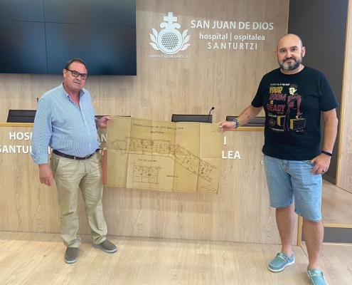 El Hno. Mariano Bernabé junto con Ricardo Herbosa