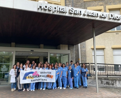 El Hospital San Juan de Dios de Santurtzi se une al Euskaraldia