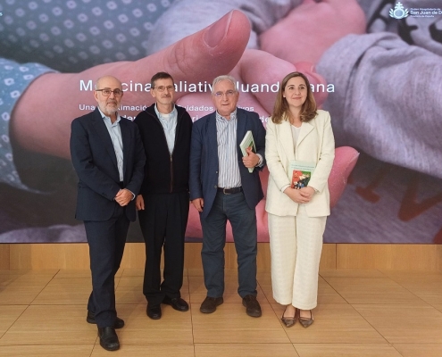 Josep Pifarré, el Hno Amador Fernández, Jacinto Bátiz y Elia Martínez