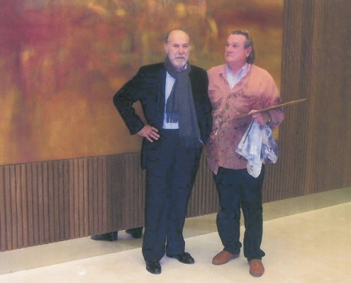 Fallece Ignacio García Ergüin, figura del arte vasco y autor del mural que preside la entrada al Hospital