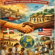 cartel conferencia gonzalo sales El director de Juan Ciudad ONGD hablará en el hospital sobre New Kru Town el 26 de febrero